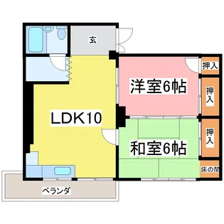 エバーグレイス【1階】の間取り