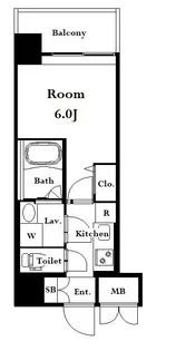 グランパレス南麻布仙台坂【5階】の間取り