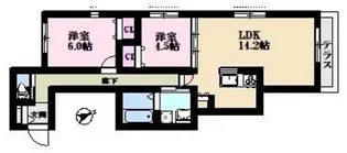 スアビス要町【1階】の間取り