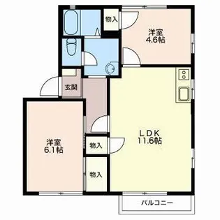 フレグランス西本郷 A【2階】の間取り