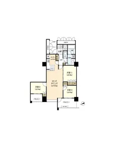 上大岡タワーザレジデンス【15階】の間取り