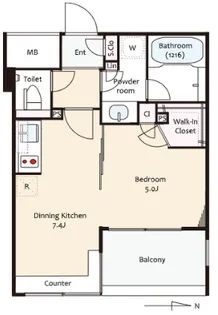 東京都台東区三筋1【マンション】の間取り