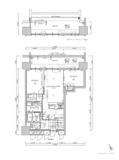 ザ・サンパーク小倉駅タワーレジデンス【3階】の間取り