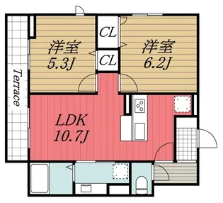 千葉県千葉市中央区新宿1【マンション】の間取り