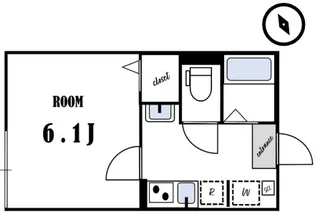 オーロラヴィラ松戸【3階】の間取り