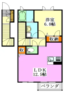 イゾーラ【2階】の間取り