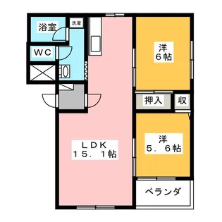 マンション静【3階】の間取り