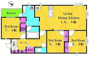 凛樹【3階】の間取り