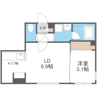 CURTIS N28(カルティスN28)【3階】の間取り