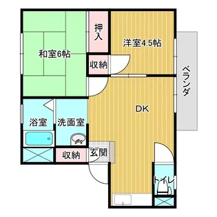 ふるさと荘【2階】の間取り