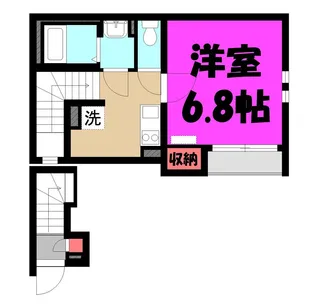 和光四番館【2階】の間取り