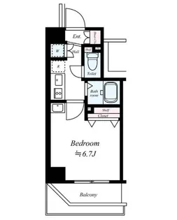 ベルグレードKS DUE【4階】の間取り