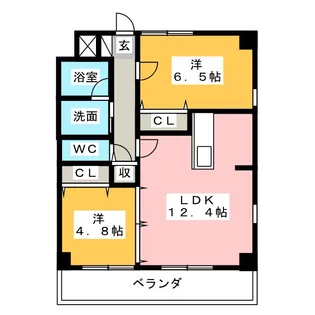 ストーンフィールド神宮【3階】の間取り
