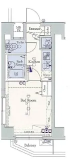 ブライズ中野新橋【6階】の間取り