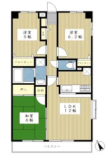 メゾンボヌール【4階】の間取り