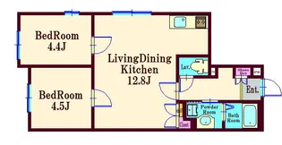 ボヌール大森東【3階】の間取り