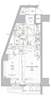 PREMIUM CUBE G 後楽園【6階】の間取り