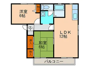 テラスコート花水木【2階】の間取り