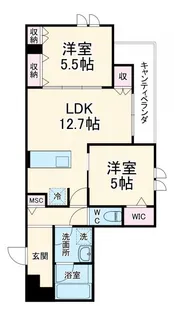 HaLeLea【2階】の間取り