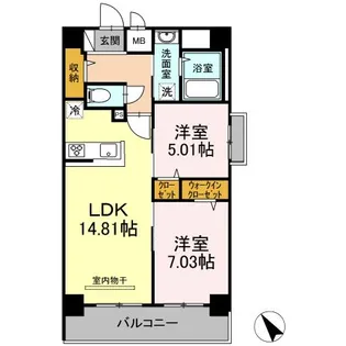 メゾン・クレールモンテ天久【4階】の間取り