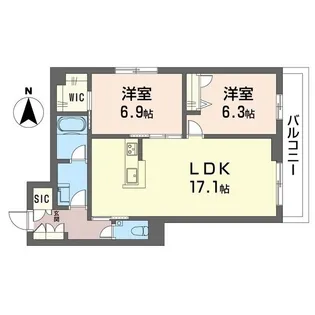 デア グランツ【3階】の間取り