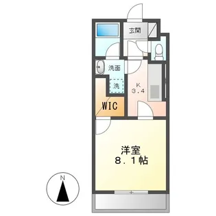 エクスナイズ【3階】の間取り