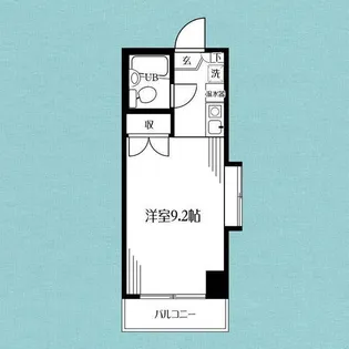 ユーコート本厚木【7階】の間取り