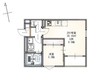 REGALEST西中田【2階】の間取り