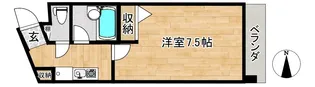 サンパレス紫野【2階】の間取り