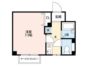 クオレ千里山【4階】の間取り