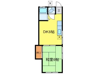 コ-ポ岸【1階】の間取り