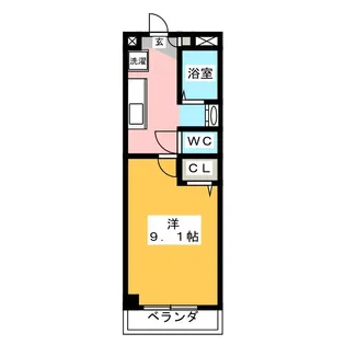 TKマンション中央I【3階】の間取り