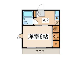 メ-プル経堂【1階】の間取り