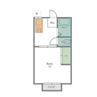 麻生ハイツ【1階】の間取り