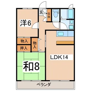 クレール・カズ【3階】の間取り