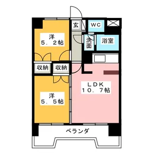 シャトーMURASEV【9階】の間取り