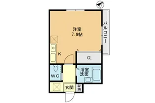 K-1マンション【2階】の間取り