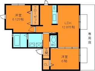 デラッセ真美ヶ丘【2階】の間取り