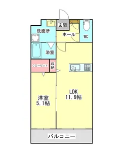 リシャール原水【1階】の間取り
