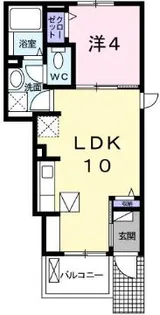 パンテールII【1階】の間取り