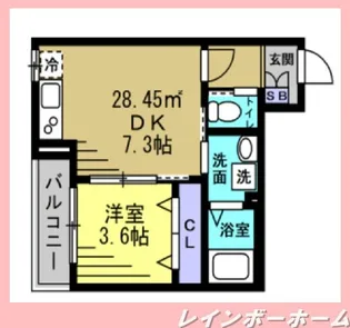 AJ南流山【1階】の間取り