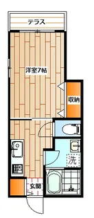 Kクラビス横浜【1階】の間取り
