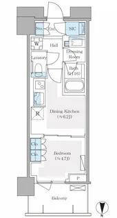 パークシティ中野ザタワー エアーズ【22階】の間取り