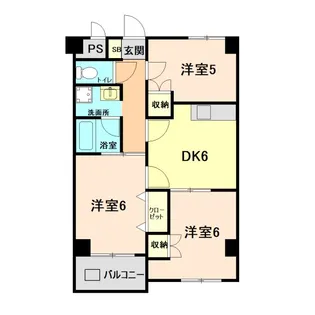 エクシード金子【4階】の間取り