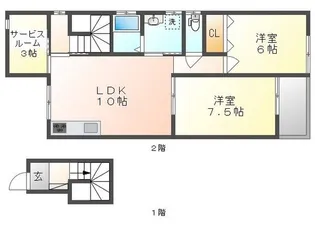 maison de YASUGI【2階】の間取り
