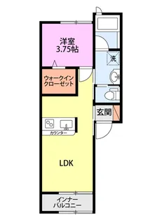 アザレア【1階】の間取り
