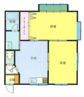 ドミールマツダA【2階】の間取り