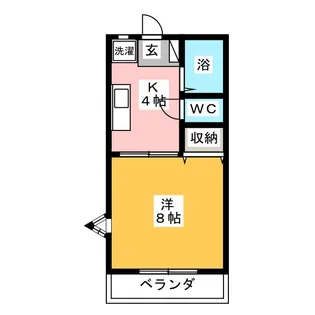 ラ・グラシューズ湘南【2階】の間取り