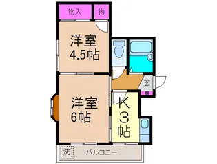 コアフ-ル曽根【3階】の間取り