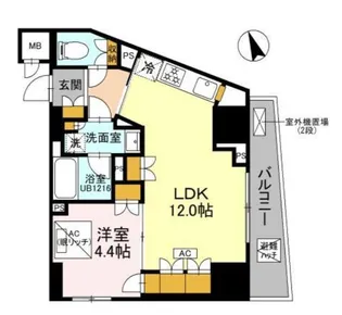 リーラ品川戸越【2階】の間取り